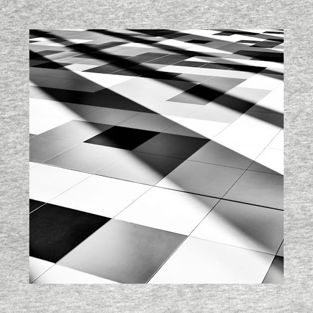 black and white tile geometry by Sampson-et-al